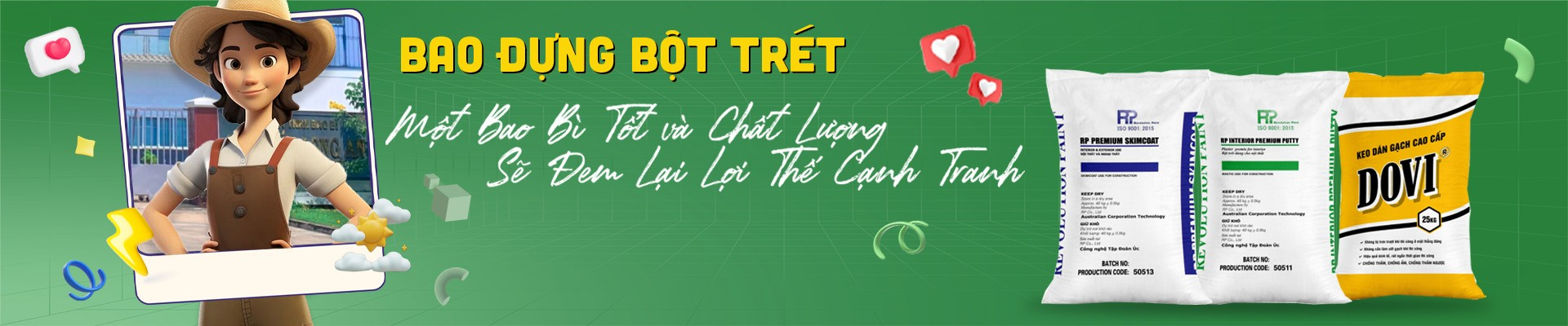 Bao Đựng Bột Trét