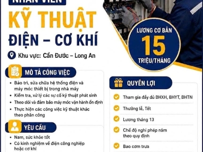 TUYỂN KỸ THUẬT ĐIỆN